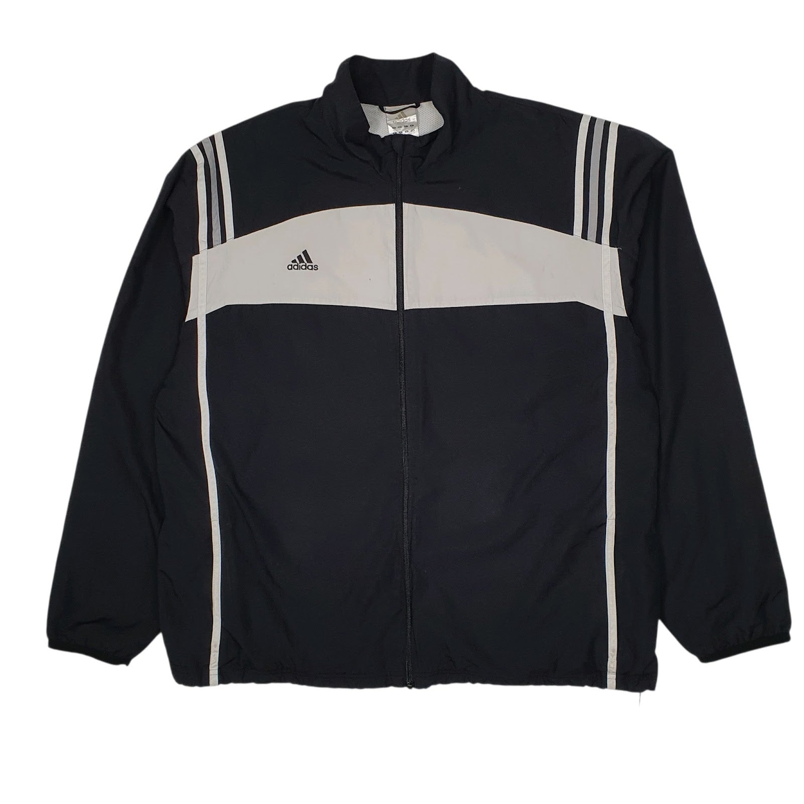 Mens Black Adidas  Crewneck Coat