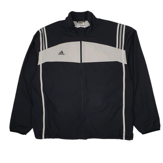 Mens Black Adidas  Crewneck Coat