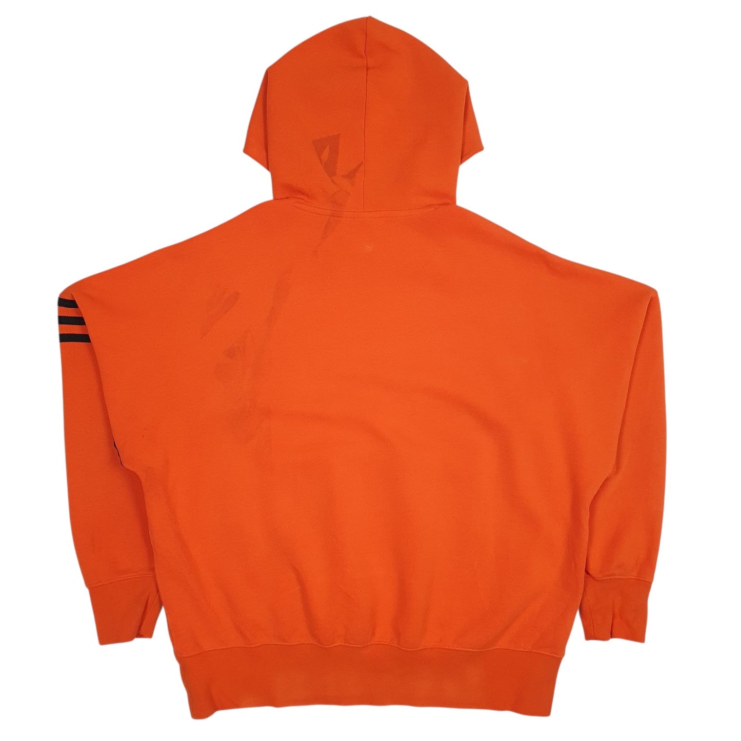 Mens Orange Adidas Baggy Hoodie Jumper