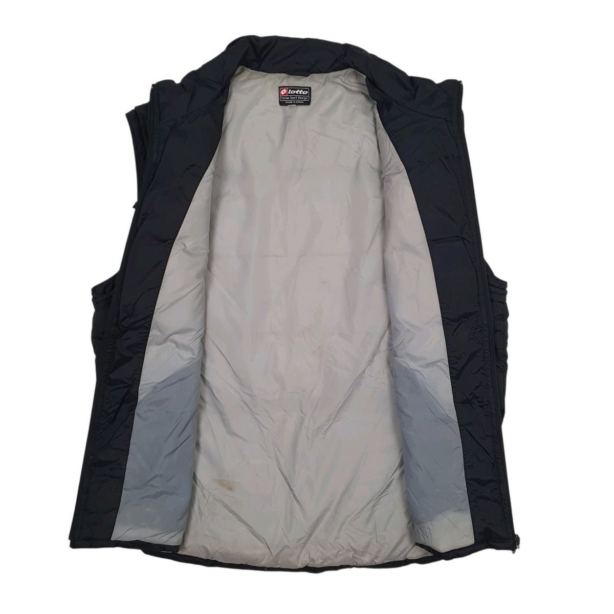 Mens Black Lotto Puffer  Coat