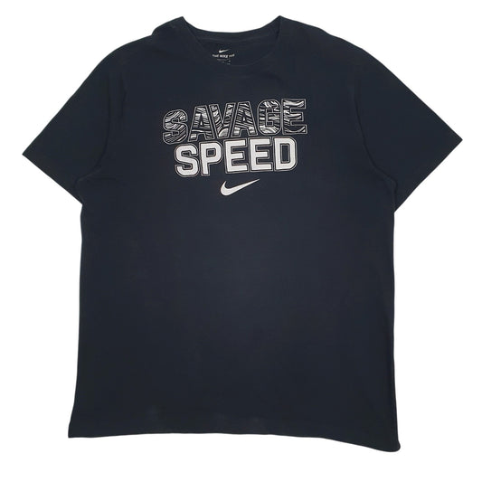 Mens Black Nike  Short Sleeve T Shirt