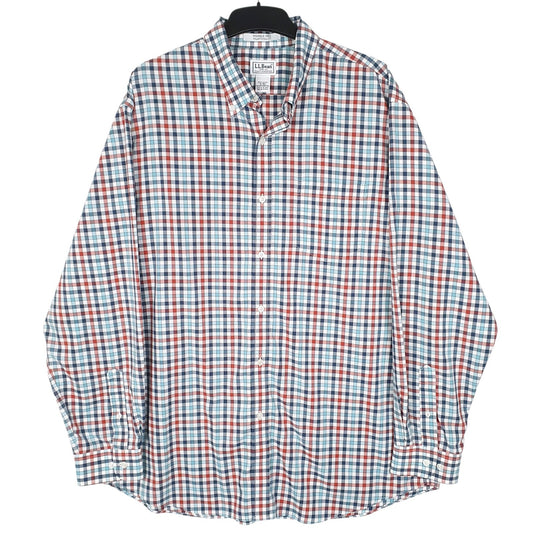 Mens Blue L.L.Bean  Long Sleeve Shirt