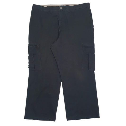 Mens Black Dickies Workwear Cargo Trousers