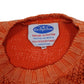 Mens Orange Cowboys Band Knitwear Cable Knit Crewneck Jumper
