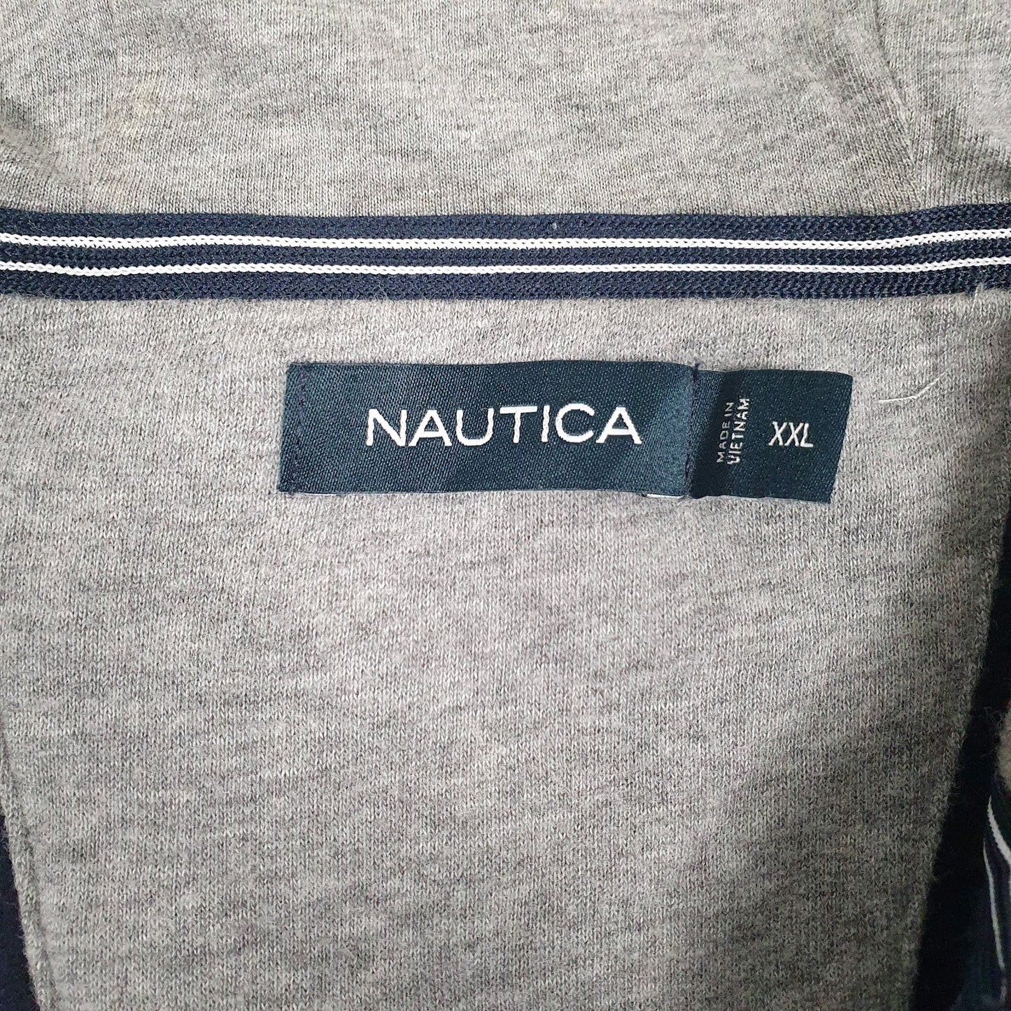 Mens Navy Nautica  Full Zip Jumper