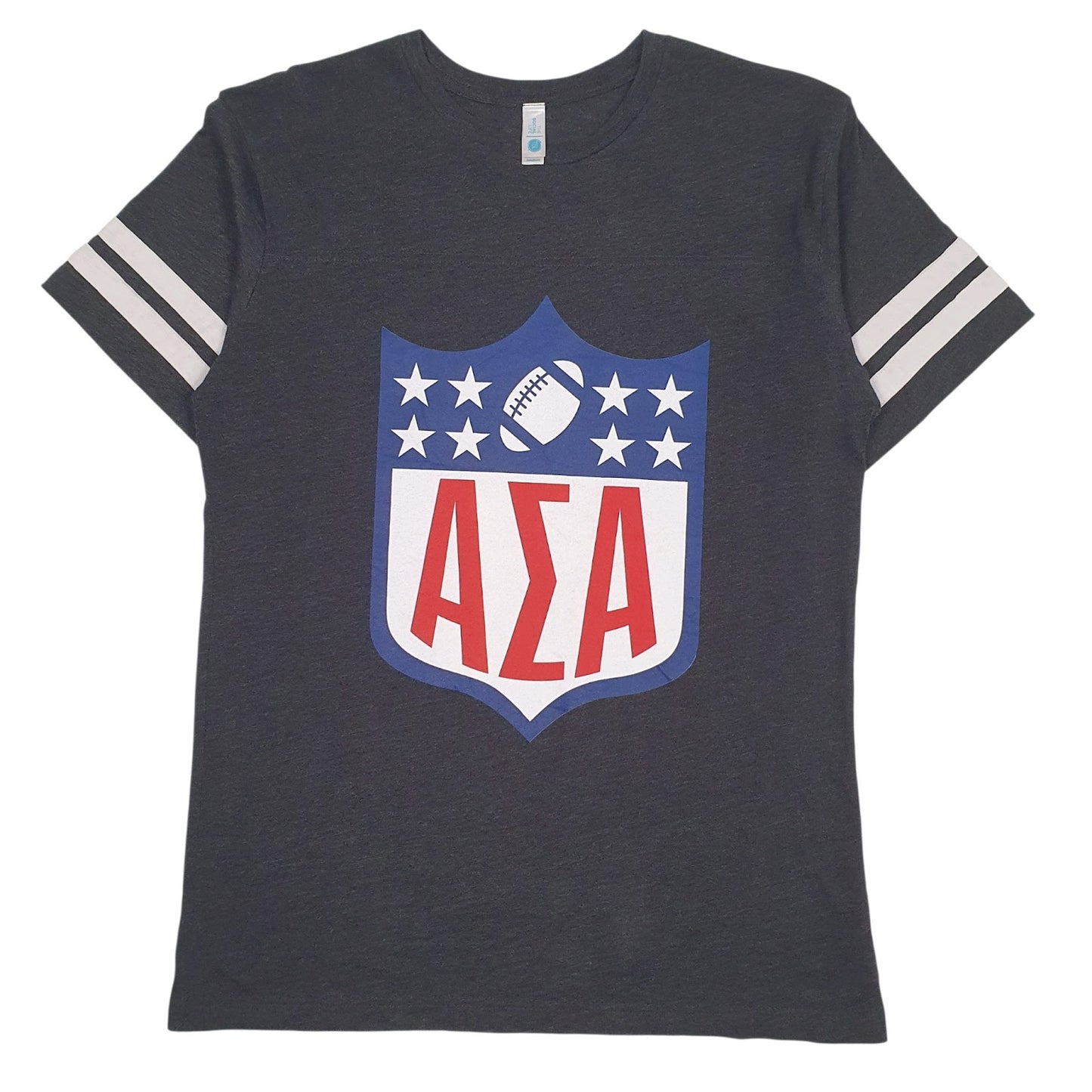 Mens Grey TSL ASA Alpha Sigma Alpha Short Sleeve T Shirt
