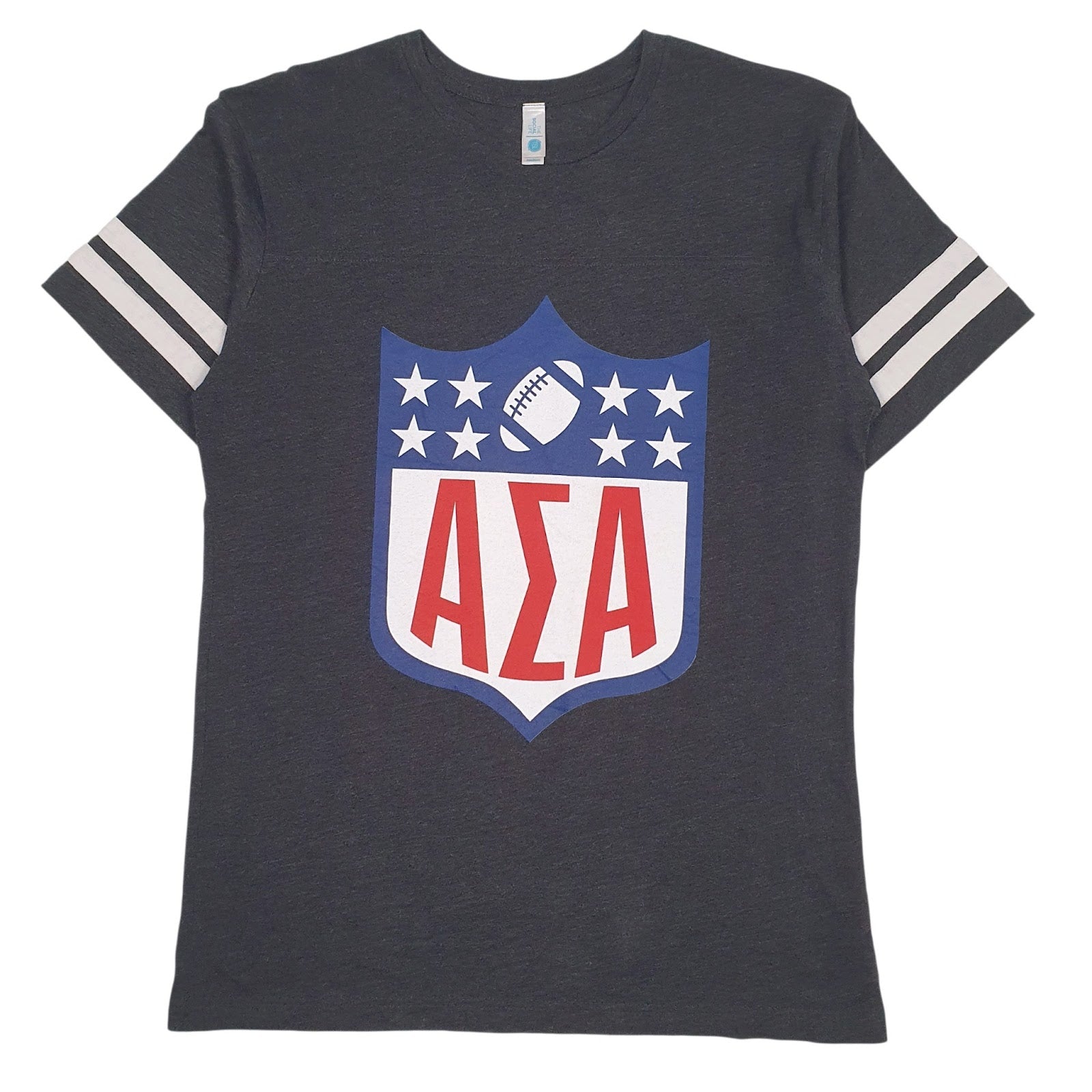 Mens Grey TSL ASA Alpha Sigma Alpha Short Sleeve T Shirt