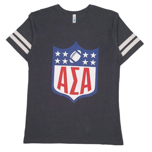 Mens Grey TSL ASA Alpha Sigma Alpha Short Sleeve T Shirt