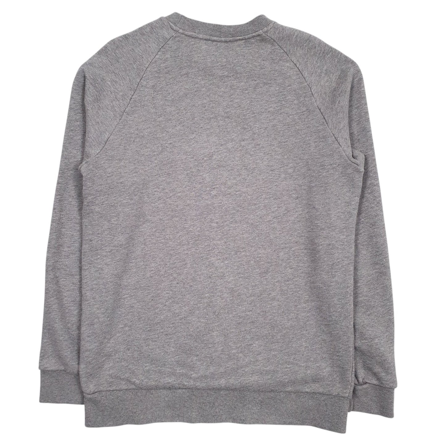 Mens Grey Adidas Spellout Crewneck Jumper