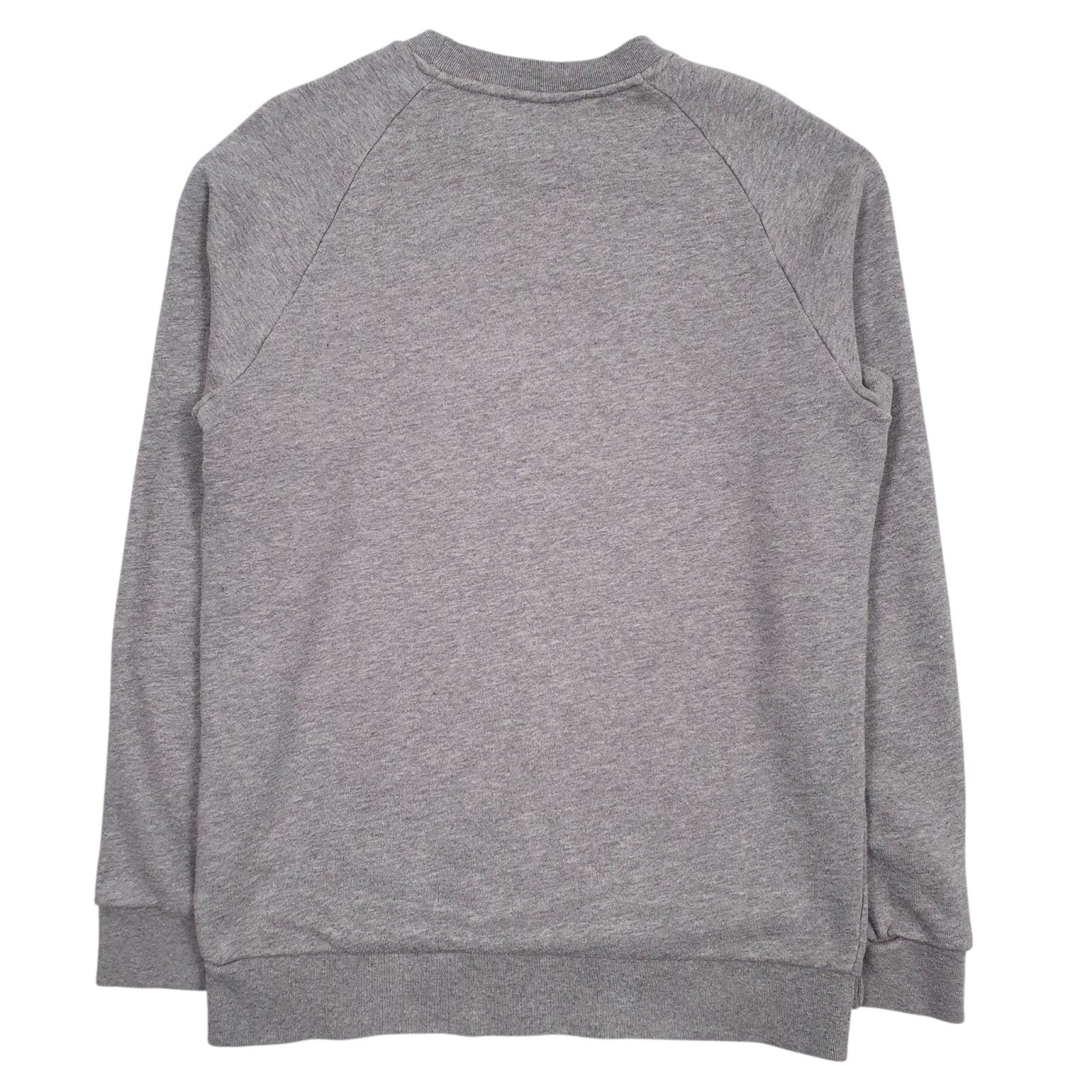 Mens Grey Adidas Spellout Crewneck Jumper