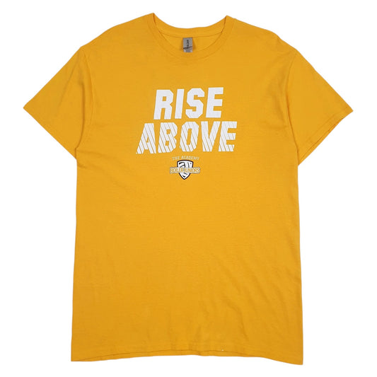 Mens Yellow Gildan  Short Sleeve T Shirt