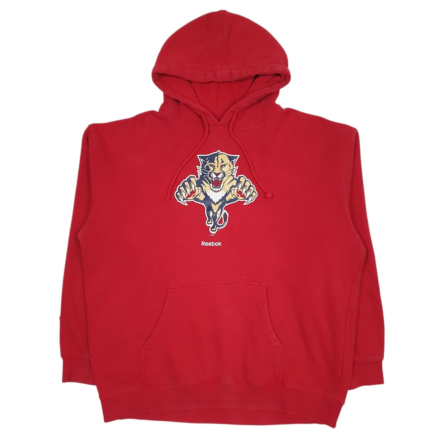 Mens Red Reebok NHL Florida Panthers Hoodie Jumper