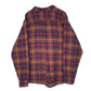 Mens Red Eddie Bauer Flannel  Shirt