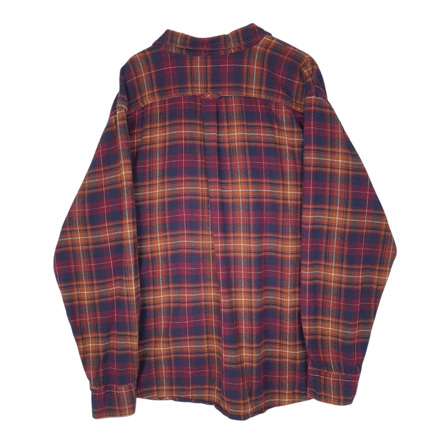 Mens Red Eddie Bauer Flannel  Shirt