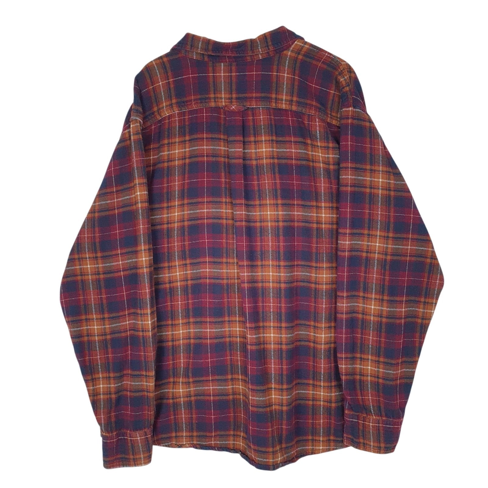 Mens Red Eddie Bauer Flannel  Shirt