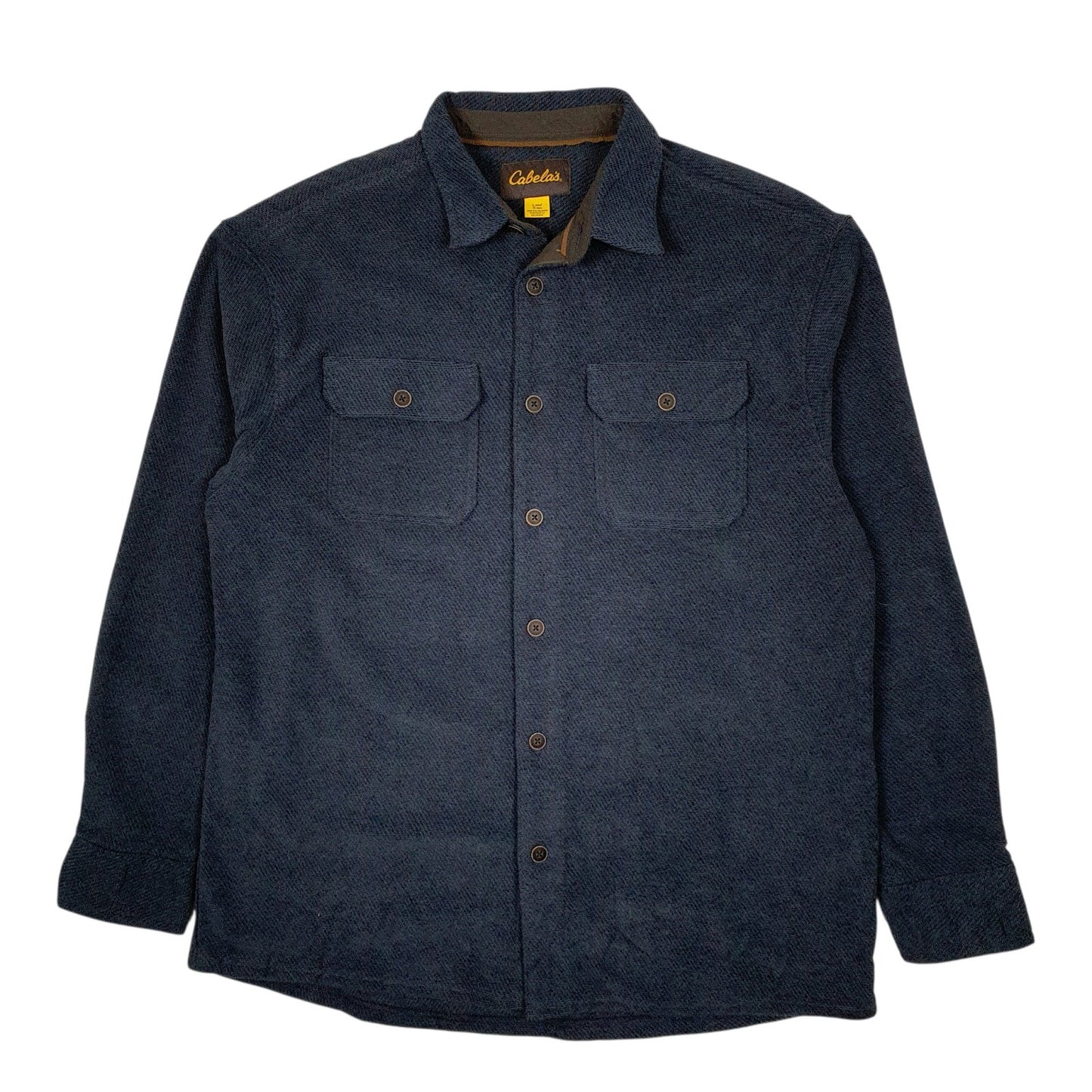 Mens Navy Cabelas  Crewneck Coat
