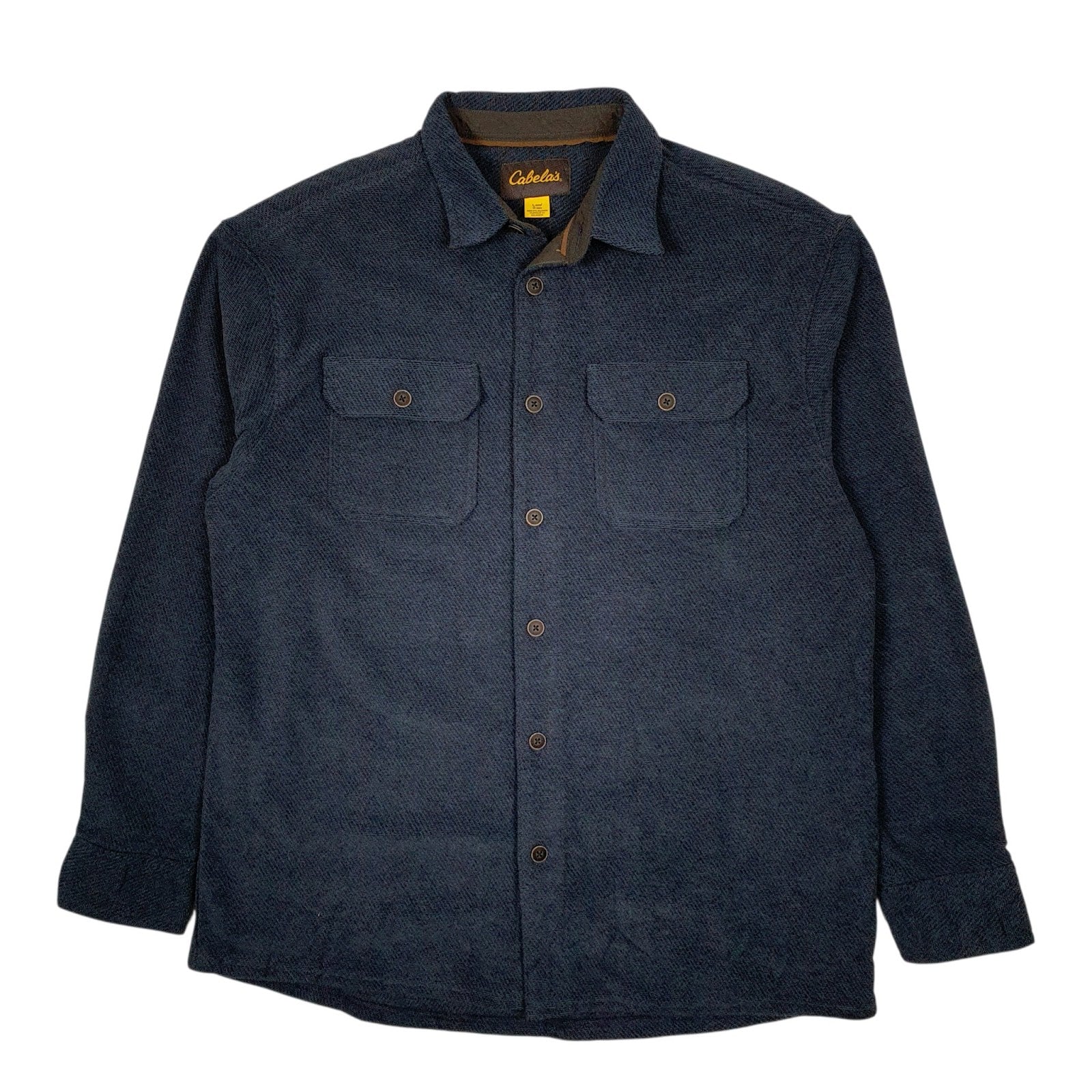 Mens Navy Cabelas  Crewneck Coat