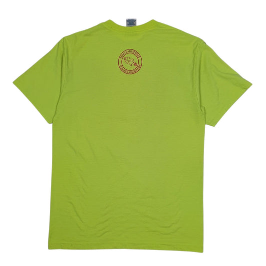 Mens Green Jerzees Texas Math Science  T Shirt