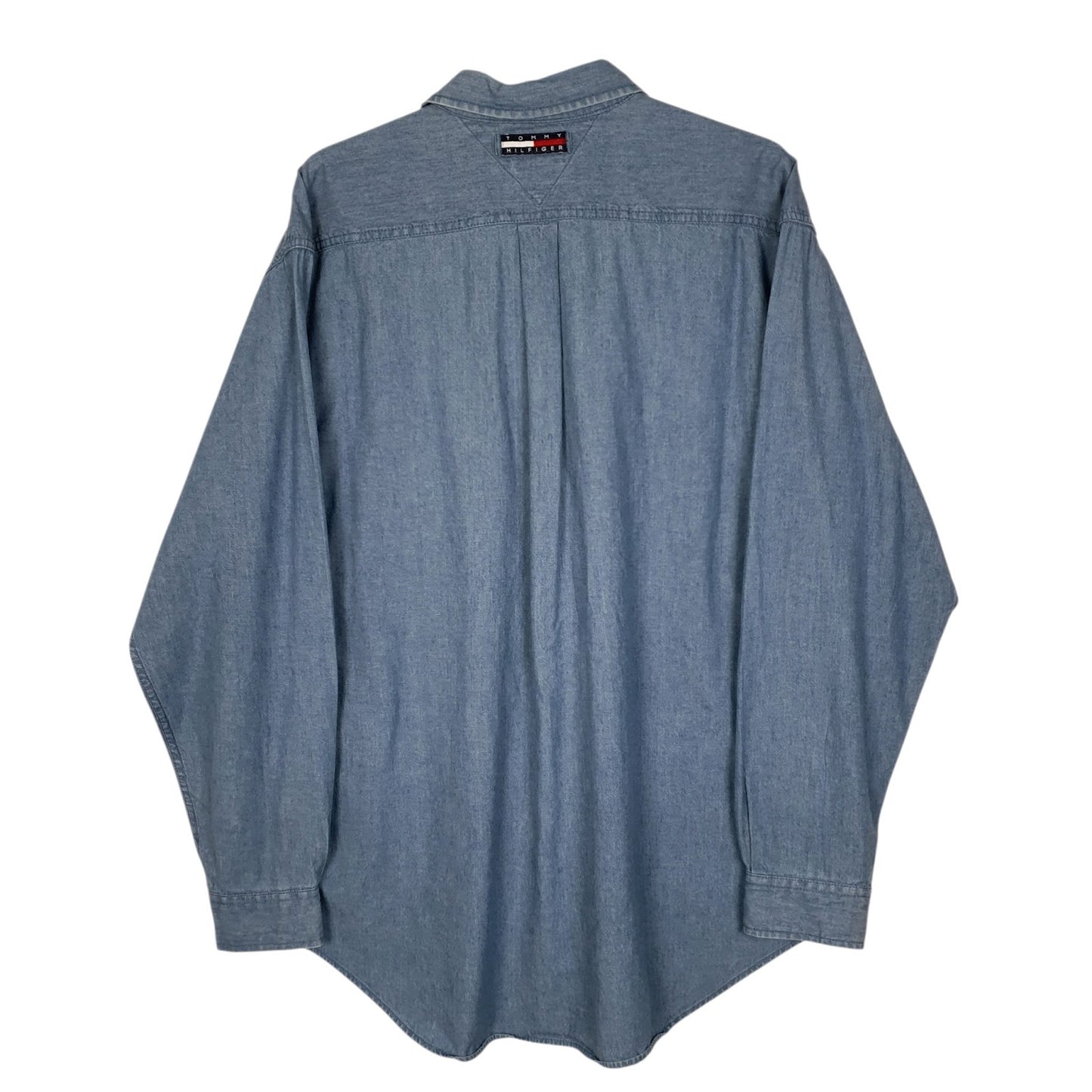 Mens Blue Tommy Hilfiger Denim  Shirt