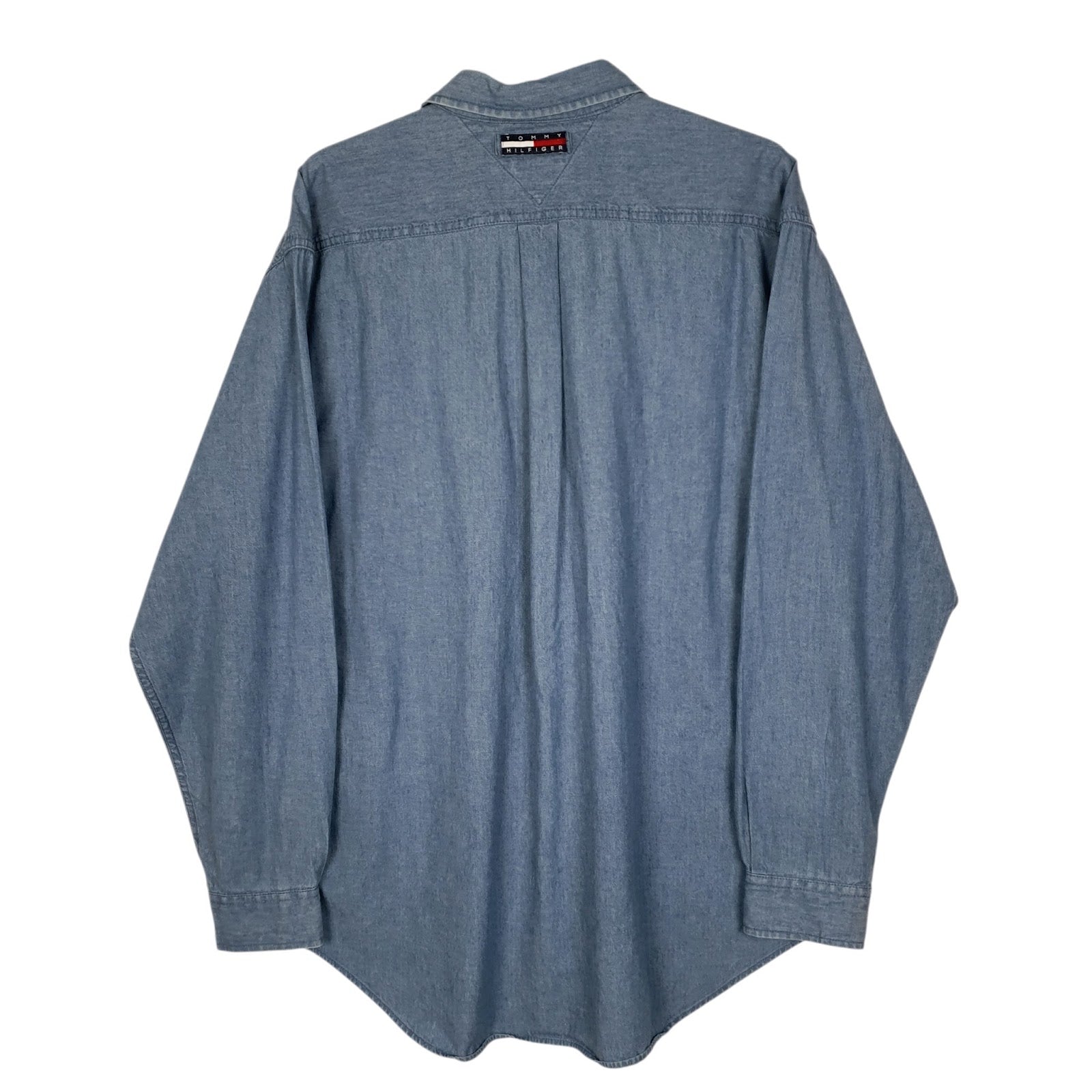 Mens Blue Tommy Hilfiger Denim  Shirt