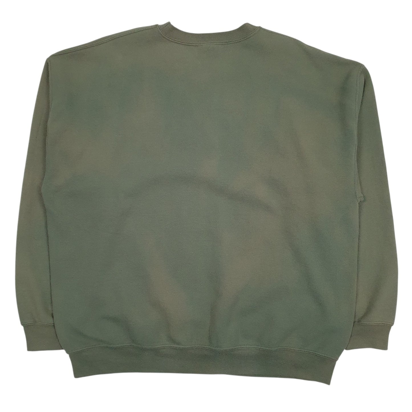 Mens Green Lost Creek Graphic Crewneck Jumper