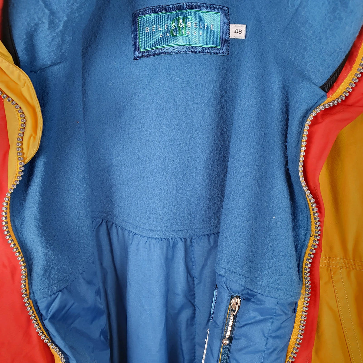 Womens Yellow Belfe & Belfe Equipment Skiing Padded  Coat