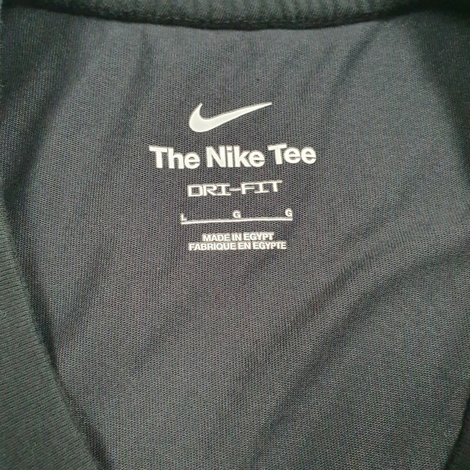 Mens Black Nike Dri-Fit  T Shirt