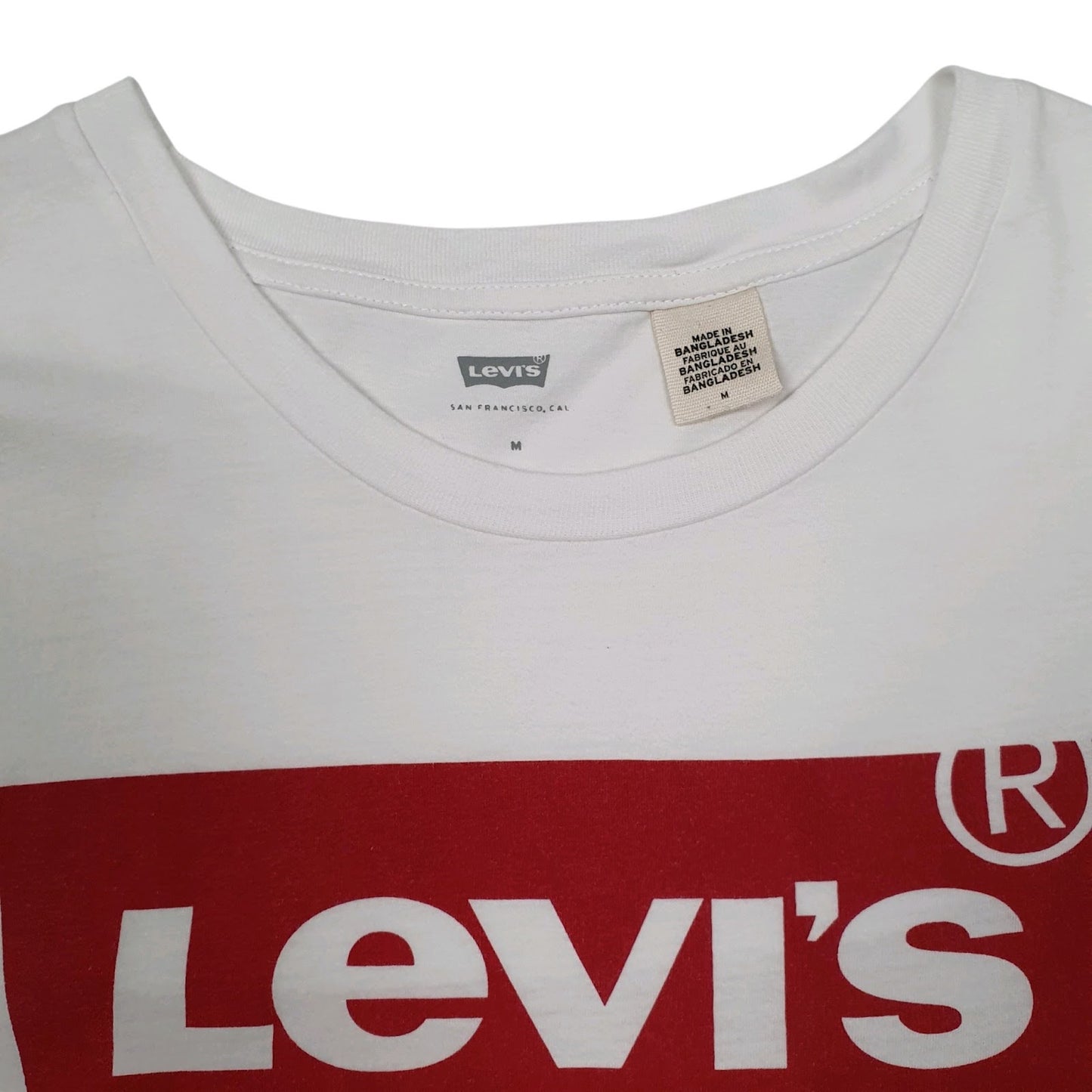 Womens White Levis   T Shirt