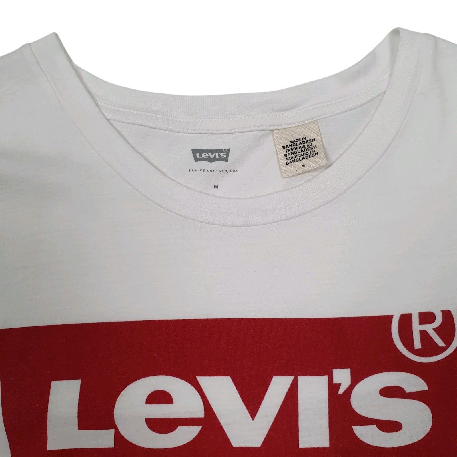 Womens White Levis   T Shirt