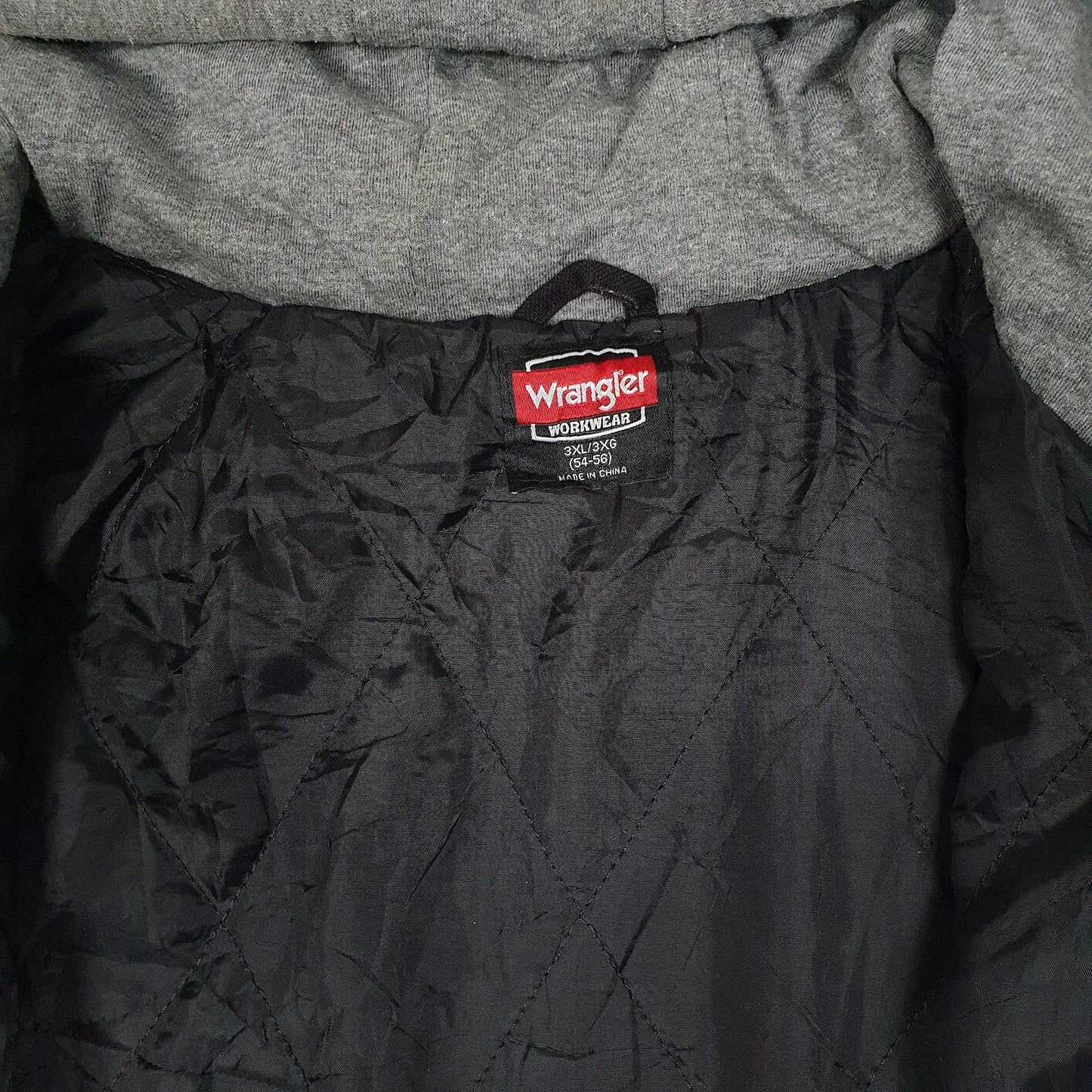 Mens Black Wrangler Windbreaker Chore Hoodie  Coat