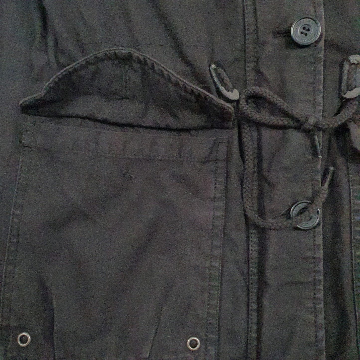 Mens Black Levis   Coat