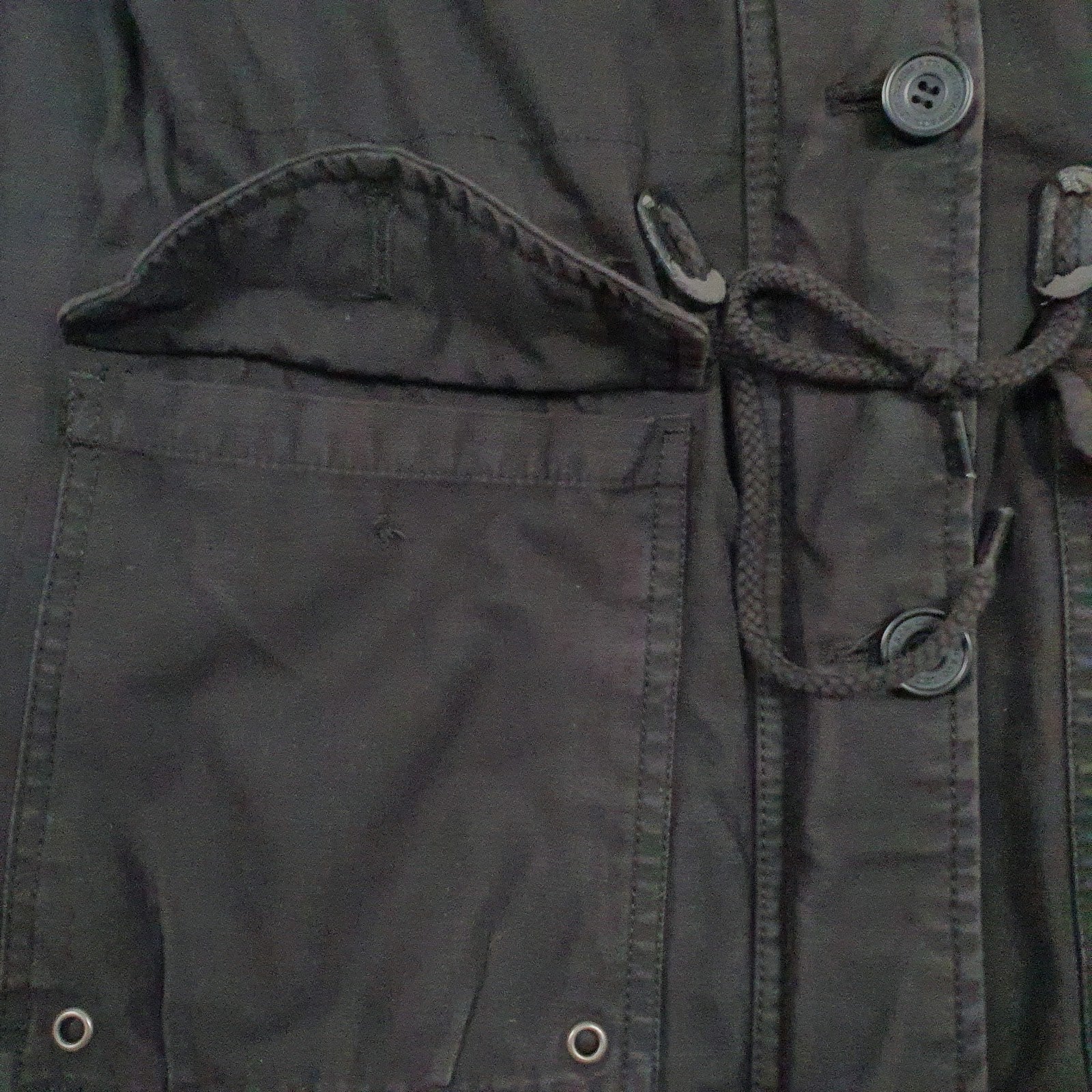 Mens Black Levis   Coat