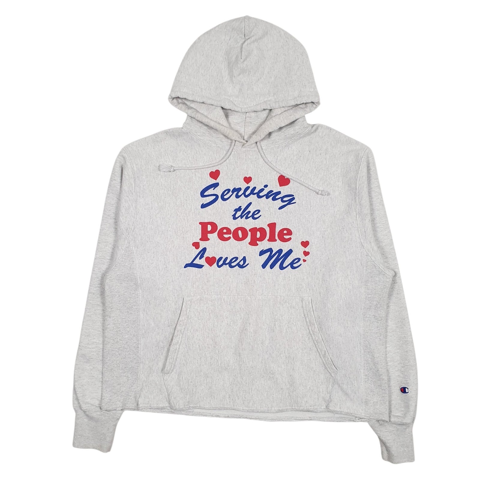 Womens Grey Champion Reverse Weave Hoodie Jumper
