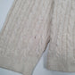 Womens Cream Tommy Hilfiger Cable Knit V Neck Jumper