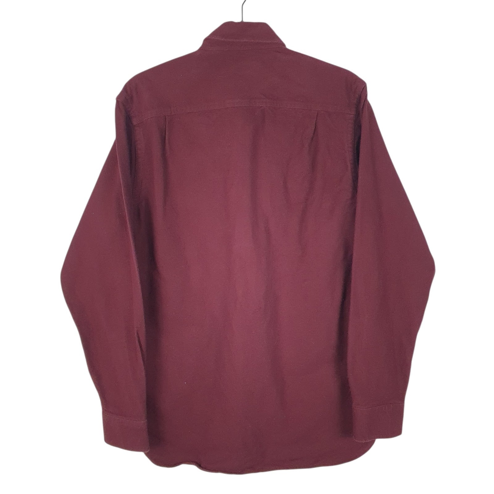 Mens Burgundy L.L.Bean Chamois  Shirt