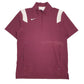Mens Burgundy Nike Active Wear Quarter Zip Jumper