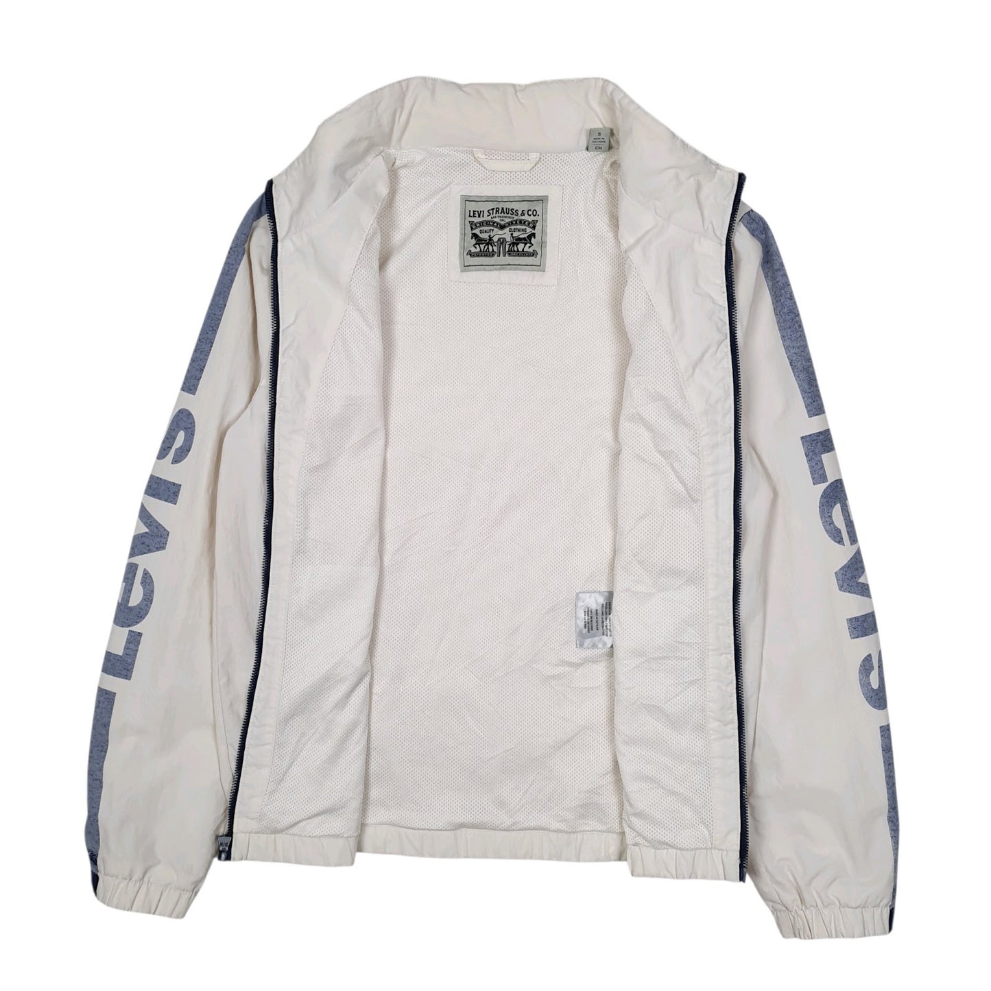 Mens White Levis   Coat