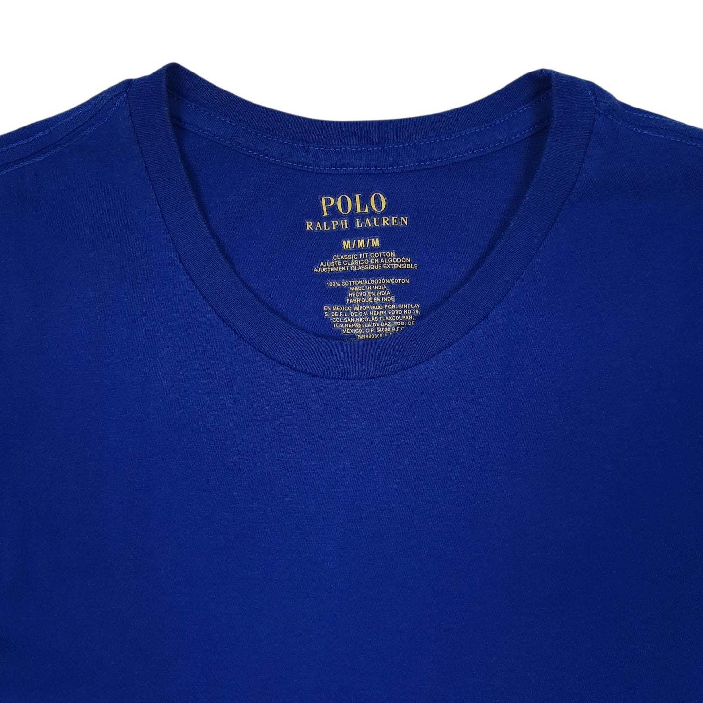 Mens Blue Polo Ralph Lauren   T Shirt
