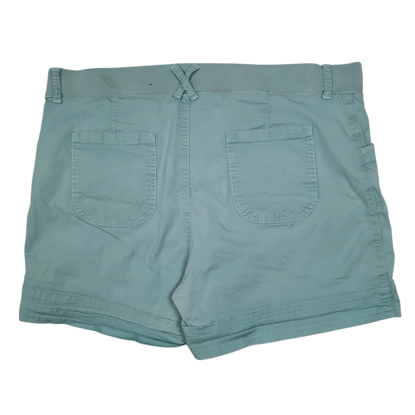 Womens Blue Lee Mid Rise Hoodie Shorts