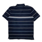 Mens Navy Nautica  Quarter Zip Polo Shirt