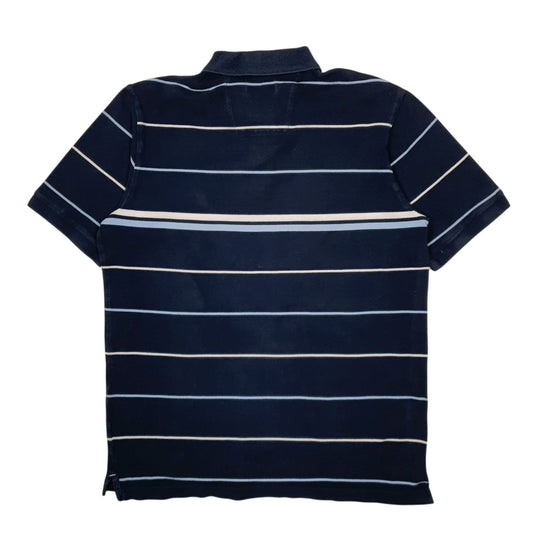 Mens Navy Nautica  Quarter Zip Polo Shirt