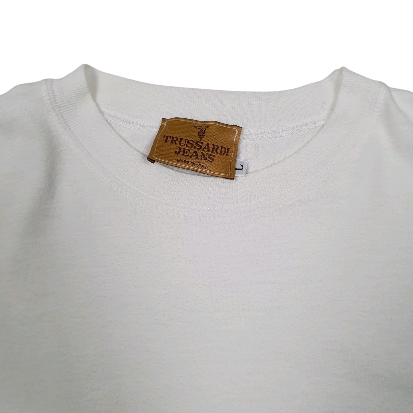 Mens White Trussardi   T Shirt
