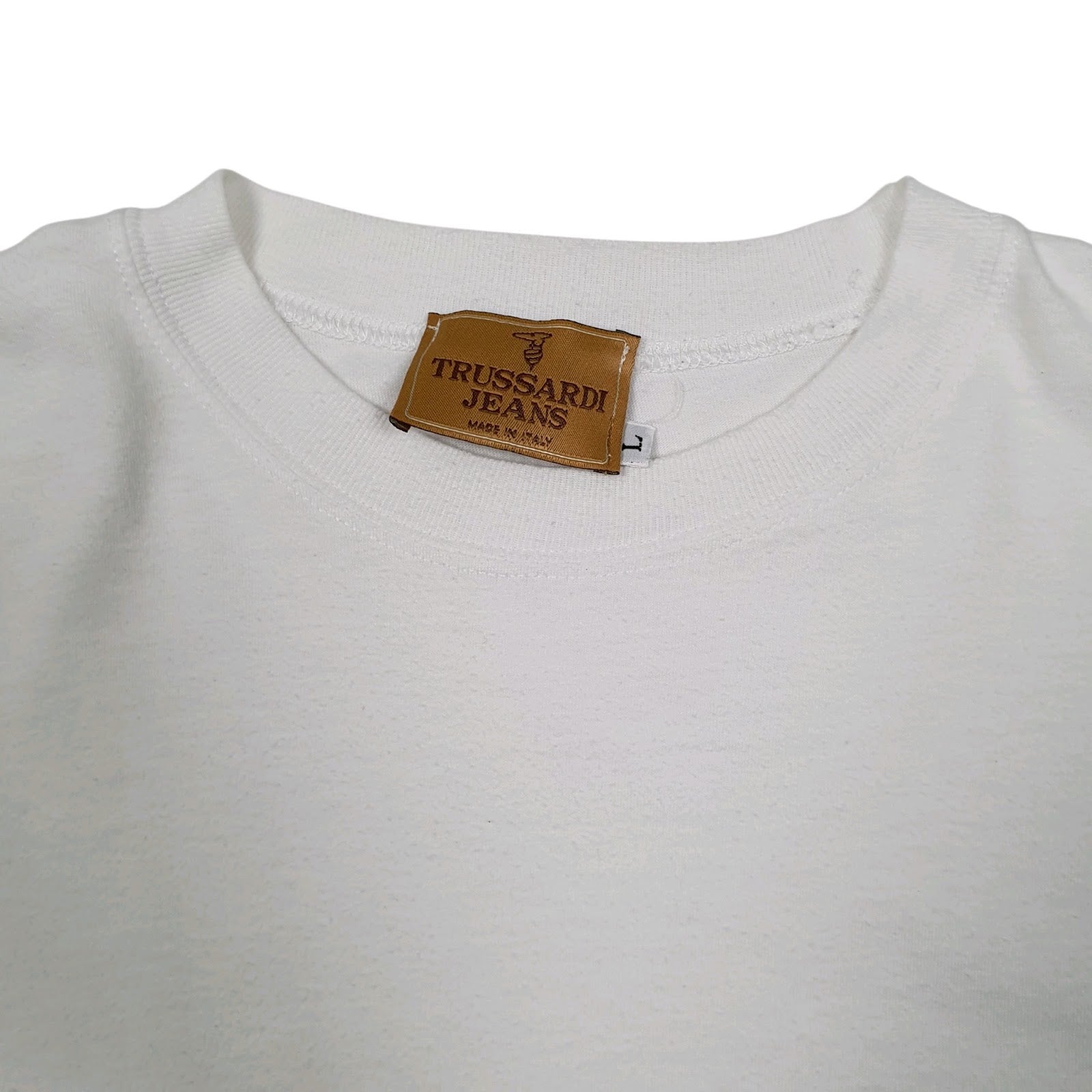 Mens White Trussardi   T Shirt