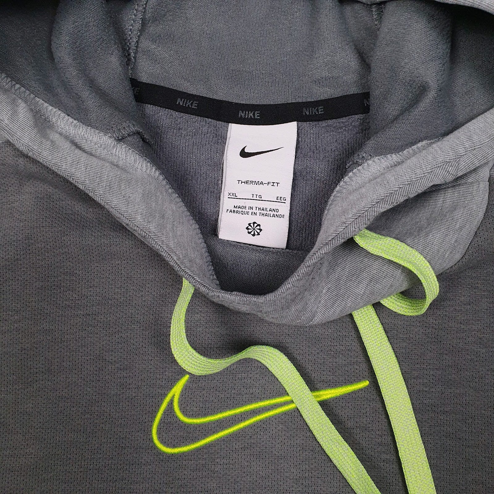 Mens Grey Nike Therma Fit Hoodie Jumper