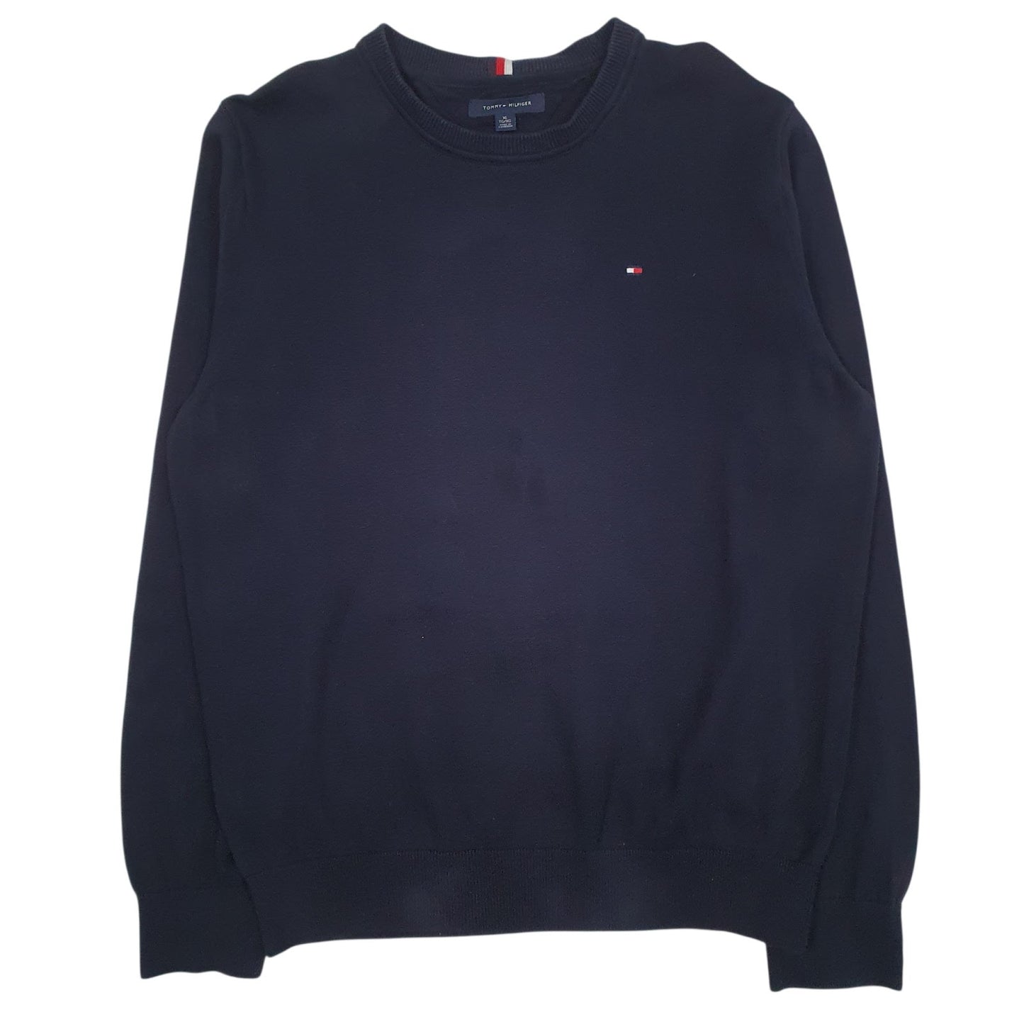 Womens Navy Tommy Hilfiger Lightweight Crewneck Jumper