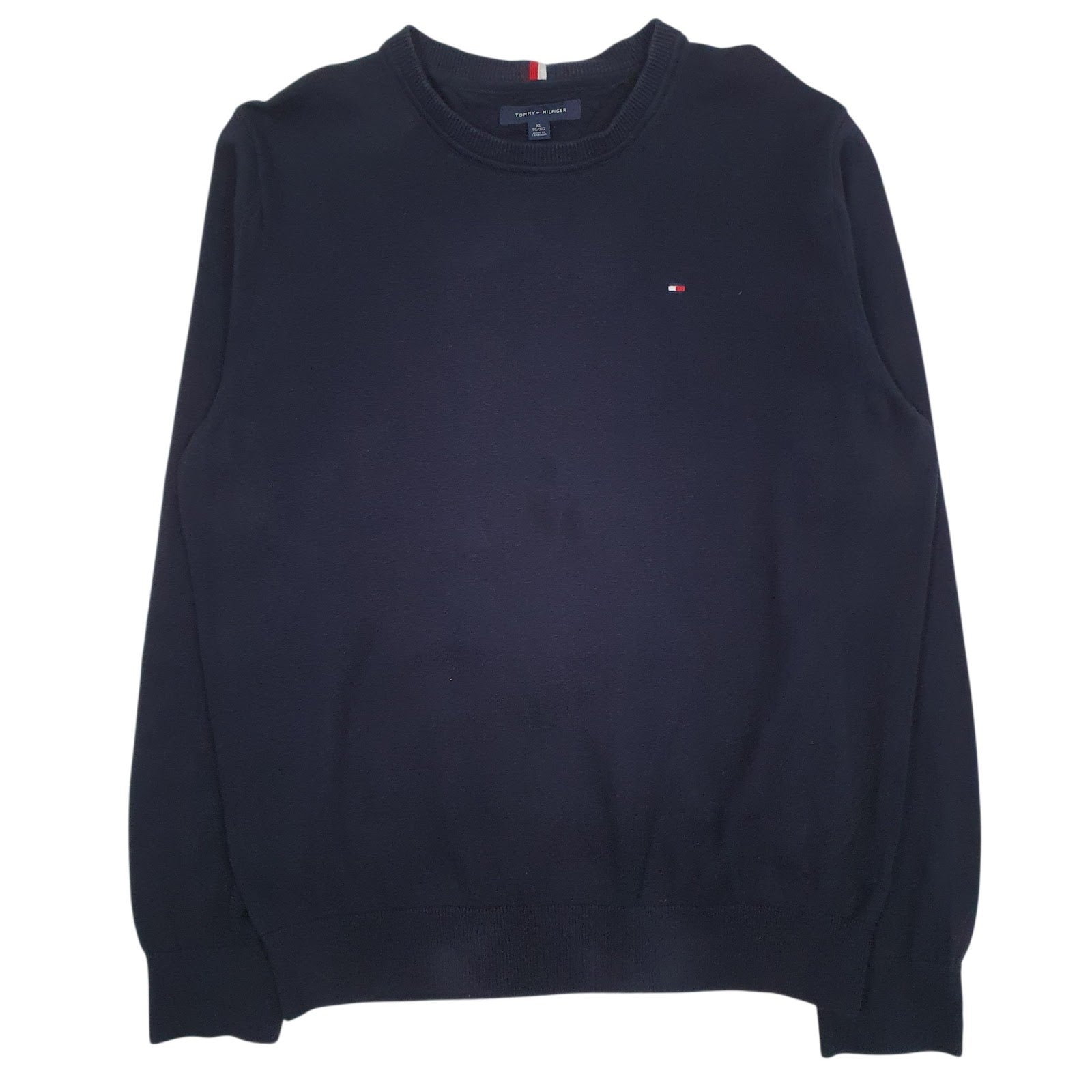 Womens Navy Tommy Hilfiger Lightweight Crewneck Jumper