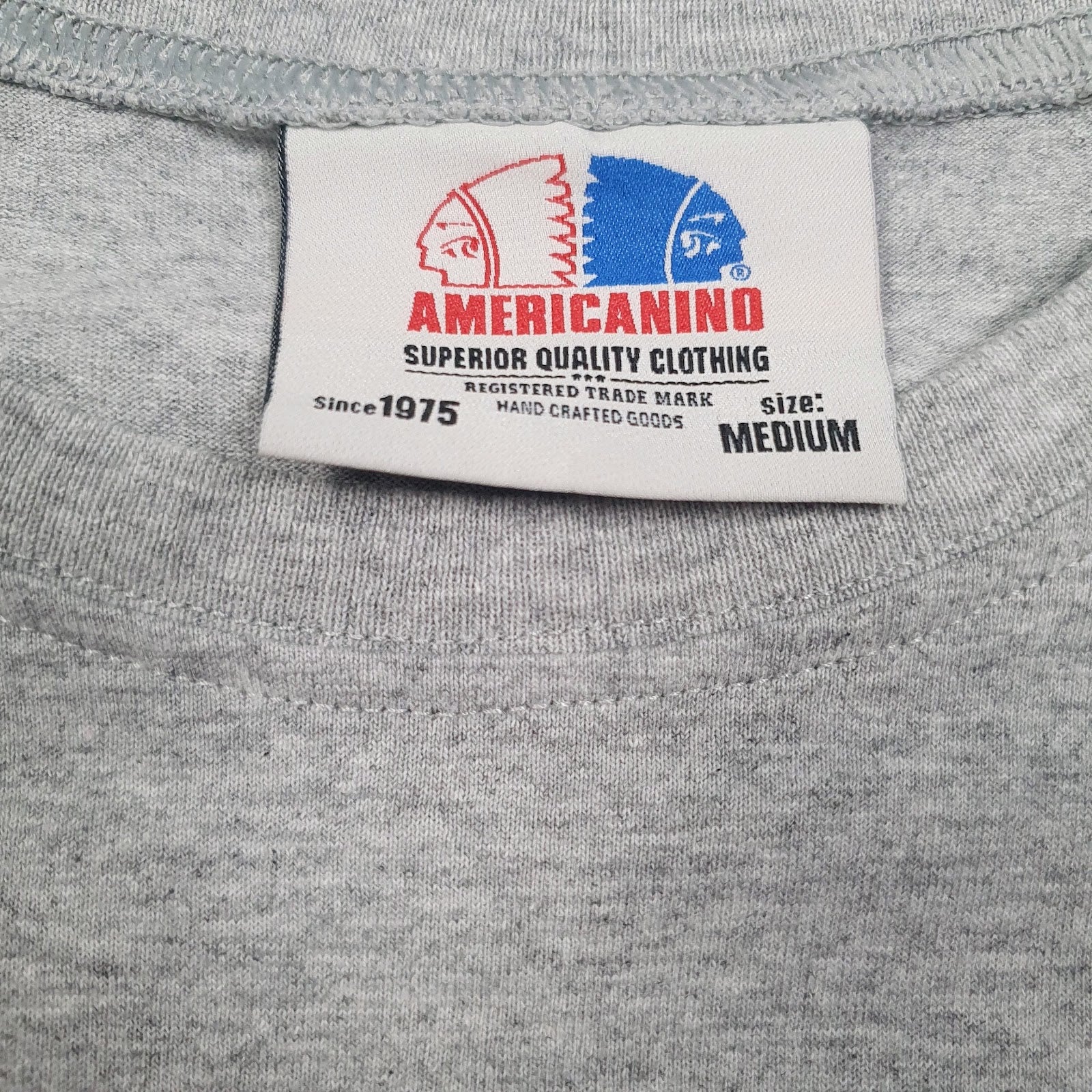 Mens Grey Americanino Spellout  T Shirt