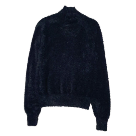 Womens Black Zara Fluffy Crewneck Jumper
