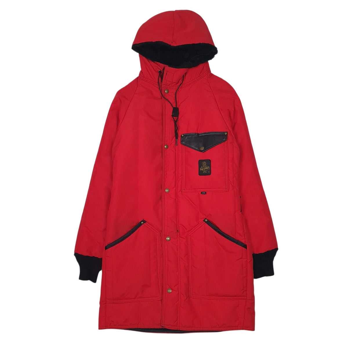 Womens Red Refrigi Wear Vintage Made In USA Padded  Coat