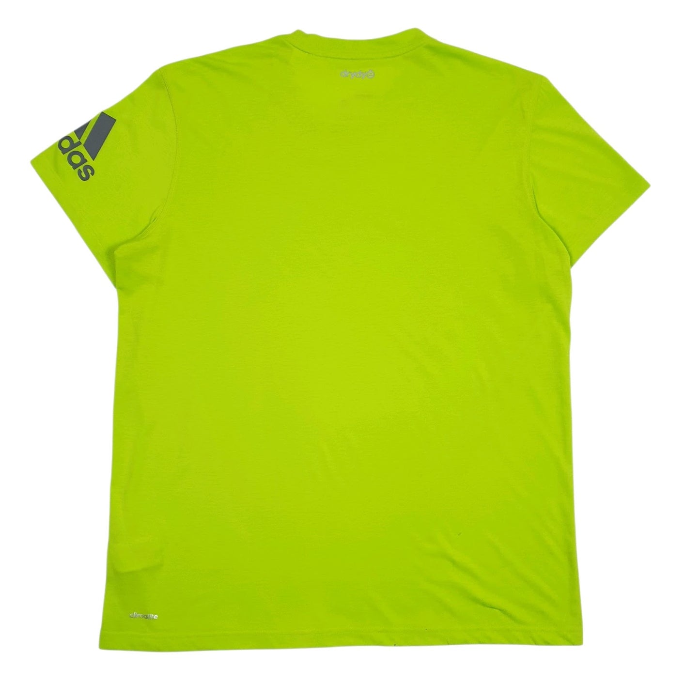 Mens Green Adidas Climalite  T Shirt